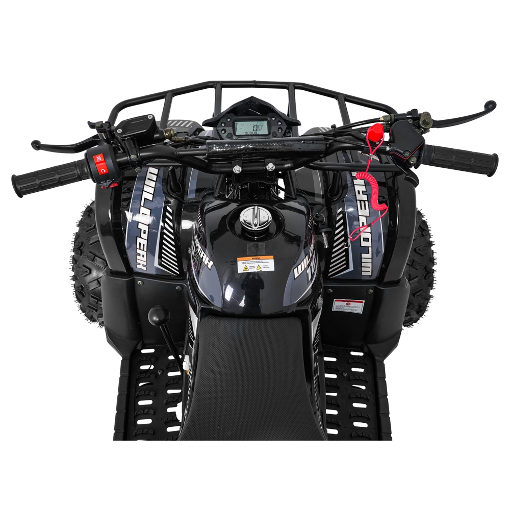 Variklinis keturratis motociklas „WILDPEAK“ 110 cm³, juodos spalvos-Elektromobiliai vaikams, Keturračiai ir bagiai-e-vaikas