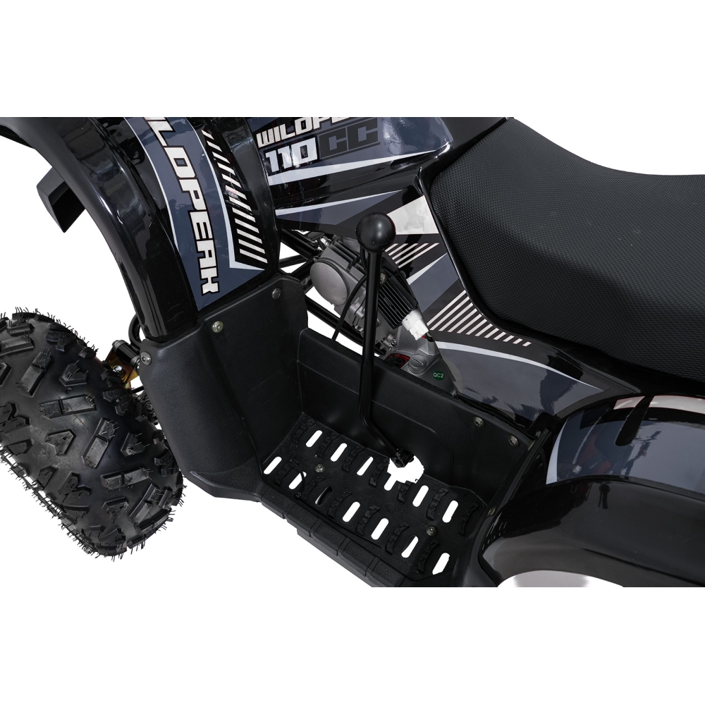 Variklinis keturratis motociklas „WILDPEAK“ 110 cm³, juodos spalvos-Elektromobiliai vaikams, Keturračiai ir bagiai-e-vaikas