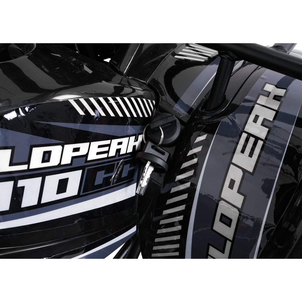 Variklinis keturratis motociklas „WILDPEAK“ 110 cm³, juodos spalvos-Elektromobiliai vaikams, Keturračiai ir bagiai-e-vaikas
