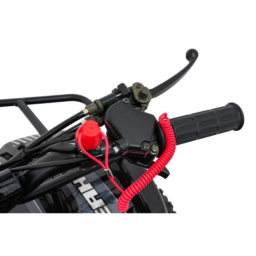 Variklinis keturratis motociklas „WILDPEAK“ 110 cm³, juodos spalvos-Elektromobiliai vaikams, Keturračiai ir bagiai-e-vaikas
