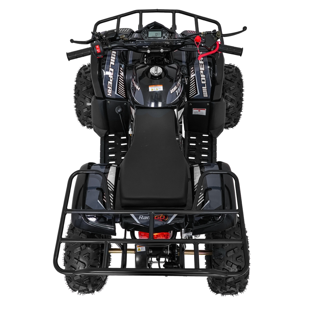 Variklinis keturratis motociklas „WILDPEAK“ 110 cm³, juodos spalvos-Elektromobiliai vaikams, Keturračiai ir bagiai-e-vaikas