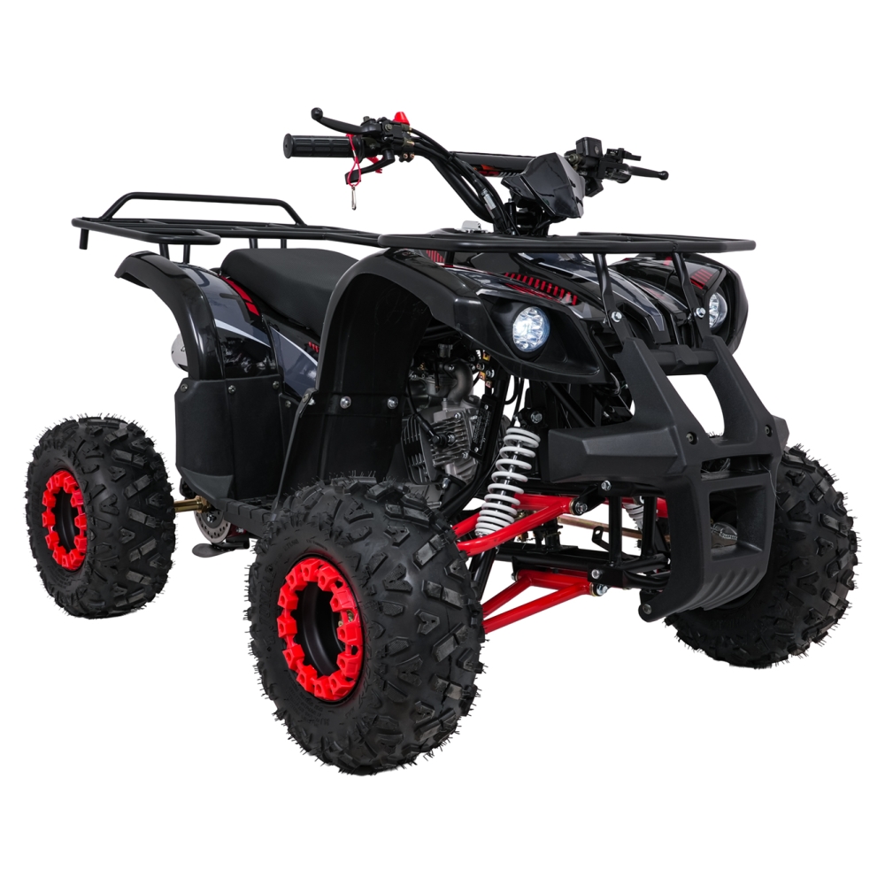 Variklinis keturratis motociklas „WILDPEAK“ 110 cm³, raudonas-Elektromobiliai vaikams, Keturračiai ir bagiai-e-vaikas