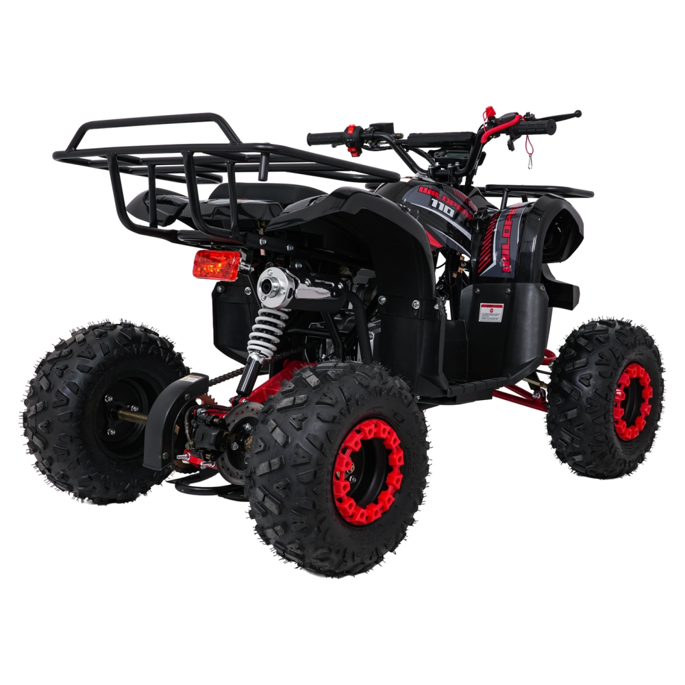 Variklinis keturratis motociklas „WILDPEAK“ 110 cm³, raudonas-Elektromobiliai vaikams, Keturračiai ir bagiai-e-vaikas