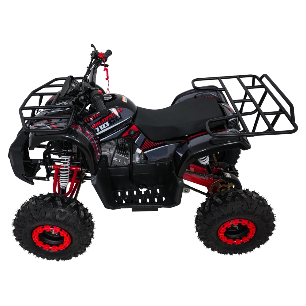 Variklinis keturratis motociklas „WILDPEAK“ 110 cm³, raudonas-Elektromobiliai vaikams, Keturračiai ir bagiai-e-vaikas