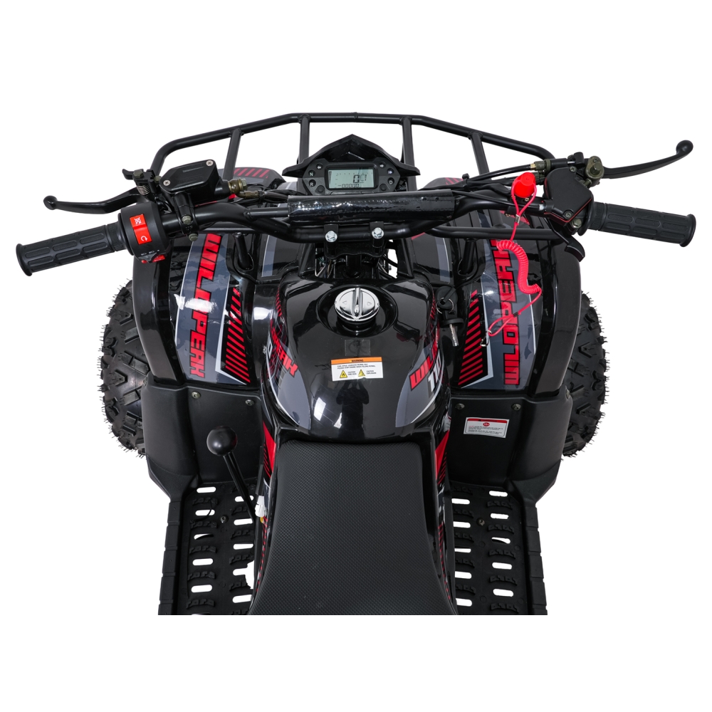 Variklinis keturratis motociklas „WILDPEAK“ 110 cm³, raudonas-Elektromobiliai vaikams, Keturračiai ir bagiai-e-vaikas