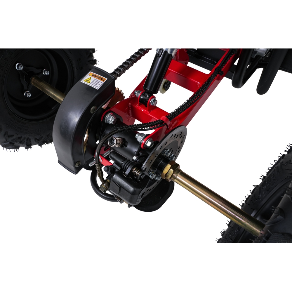 Variklinis keturratis motociklas „WILDPEAK“ 110 cm³, raudonas-Elektromobiliai vaikams, Keturračiai ir bagiai-e-vaikas