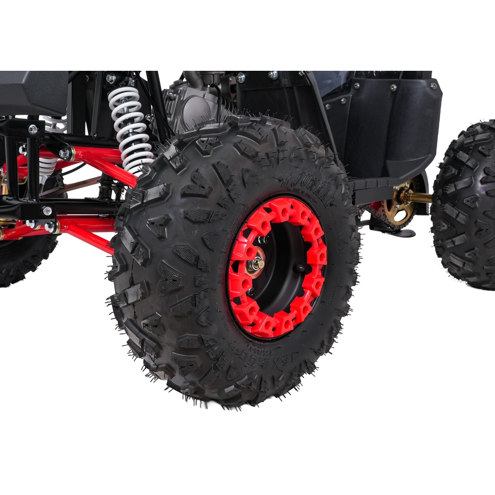 Variklinis keturratis motociklas „WILDPEAK“ 110 cm³, raudonas-Elektromobiliai vaikams, Keturračiai ir bagiai-e-vaikas