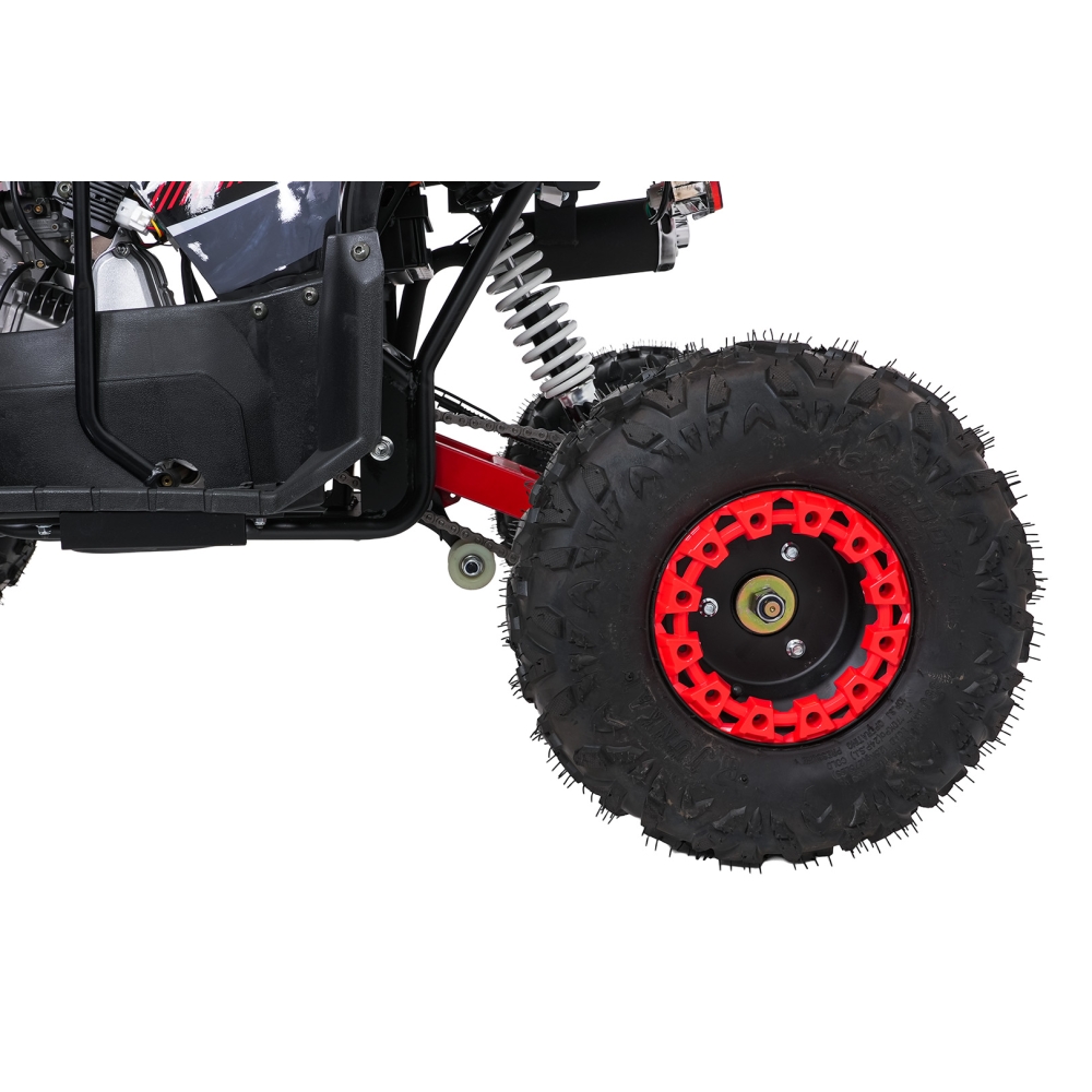 Variklinis keturratis motociklas „WILDPEAK“ 110 cm³, raudonas-Elektromobiliai vaikams, Keturračiai ir bagiai-e-vaikas