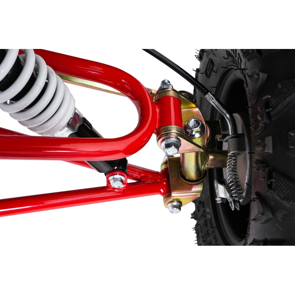 Variklinis keturratis motociklas „WILDPEAK“ 110 cm³, raudonas-Elektromobiliai vaikams, Keturračiai ir bagiai-e-vaikas