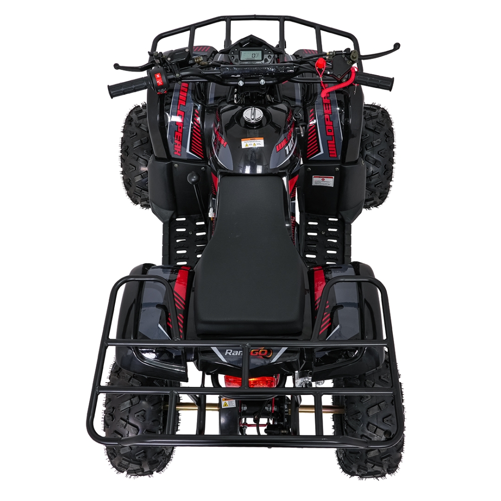 Variklinis keturratis motociklas „WILDPEAK“ 110 cm³, raudonas-Elektromobiliai vaikams, Keturračiai ir bagiai-e-vaikas