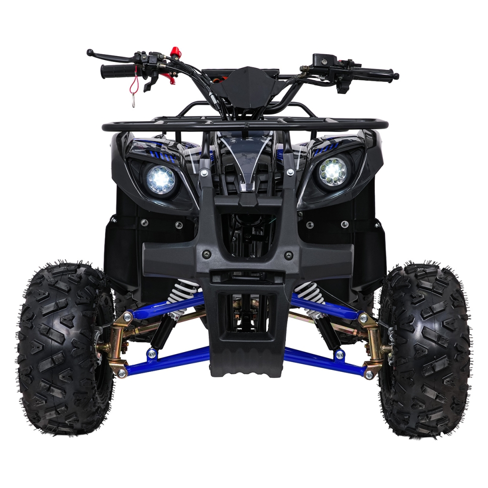 Variklinis keturratis motociklas „WILDPEAK“ 110 cm³, mėlynos spalvos-Elektromobiliai vaikams, Keturračiai ir bagiai-e-vaikas