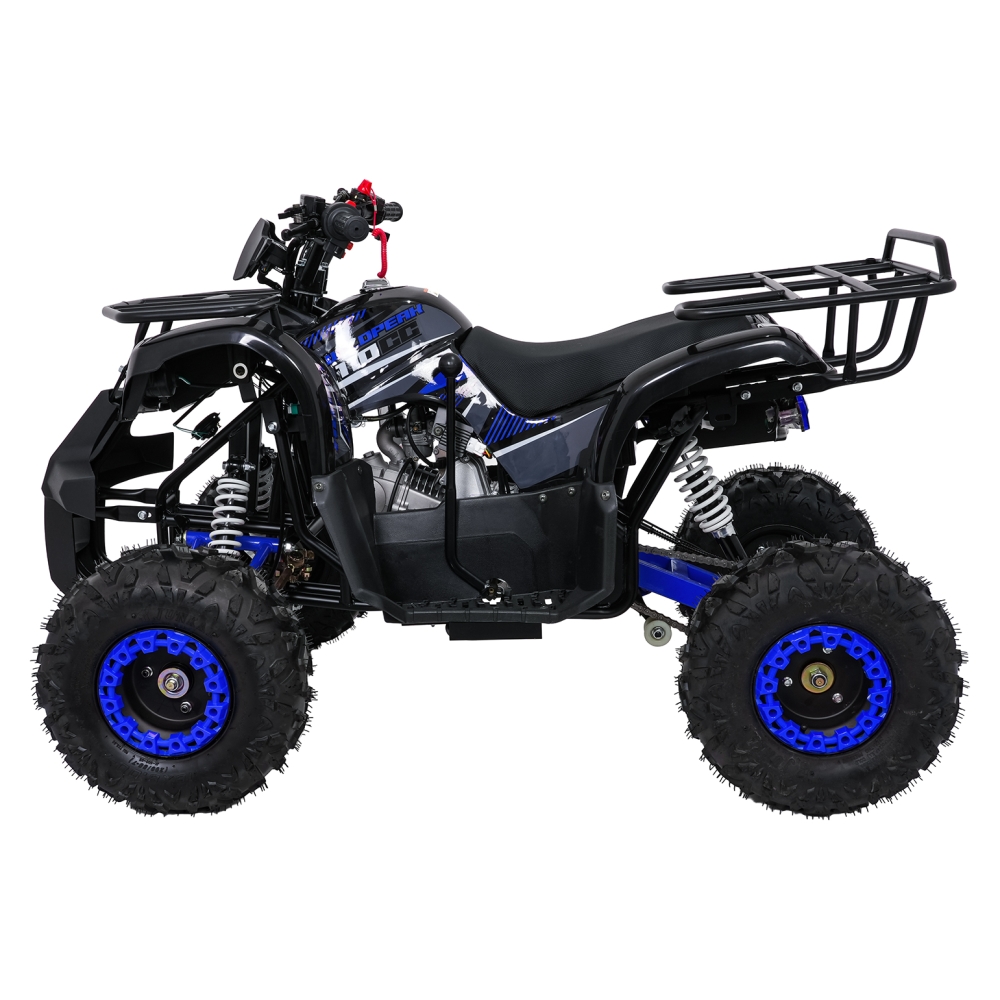 Variklinis keturratis motociklas „WILDPEAK“ 110 cm³, mėlynos spalvos-Elektromobiliai vaikams, Keturračiai ir bagiai-e-vaikas