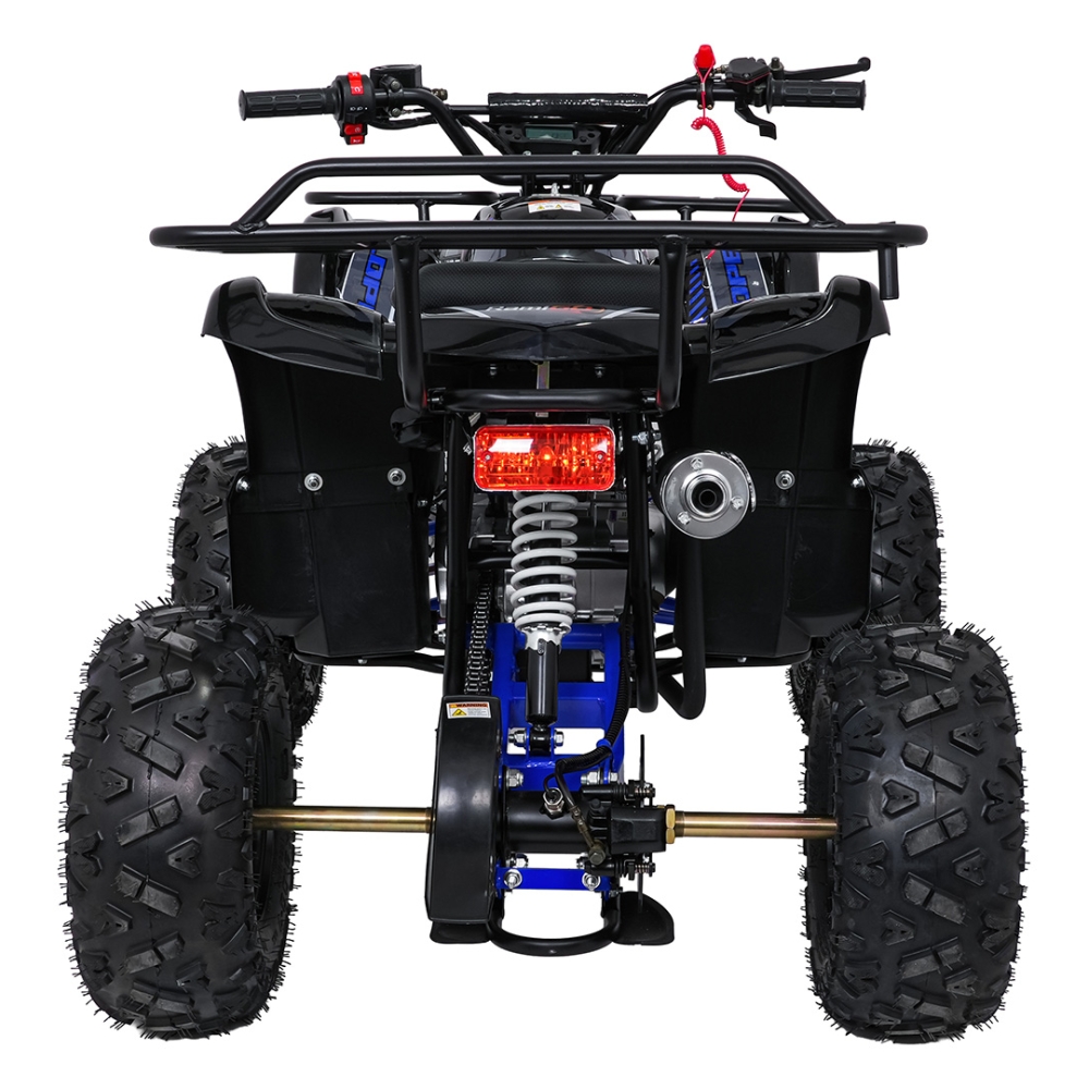 Variklinis keturratis motociklas „WILDPEAK“ 110 cm³, mėlynos spalvos-Elektromobiliai vaikams, Keturračiai ir bagiai-e-vaikas