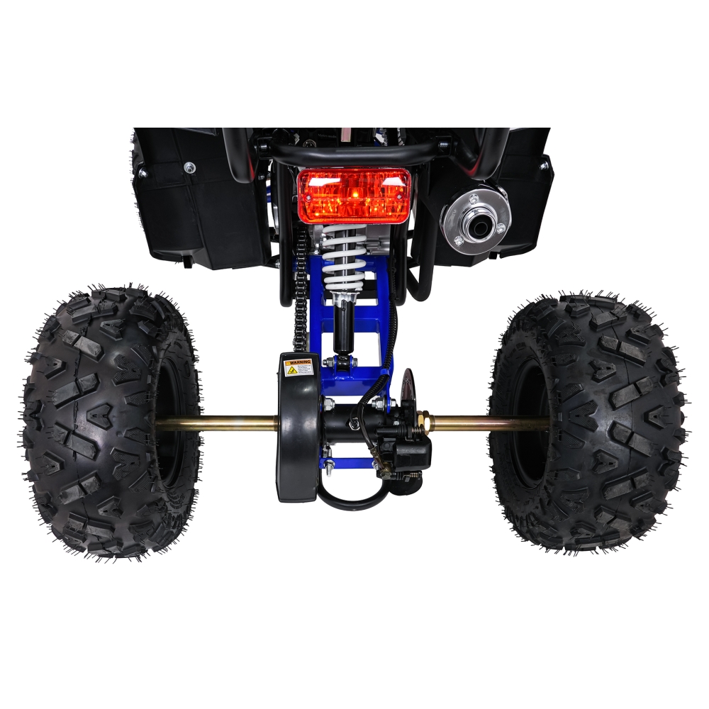 Variklinis keturratis motociklas „WILDPEAK“ 110 cm³, mėlynos spalvos-Elektromobiliai vaikams, Keturračiai ir bagiai-e-vaikas