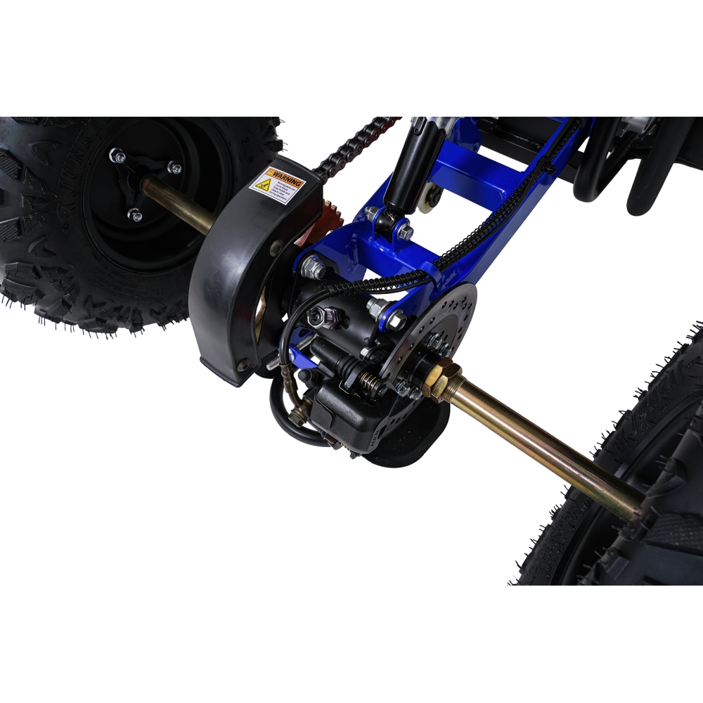 Variklinis keturratis motociklas „WILDPEAK“ 110 cm³, mėlynos spalvos-Elektromobiliai vaikams, Keturračiai ir bagiai-e-vaikas