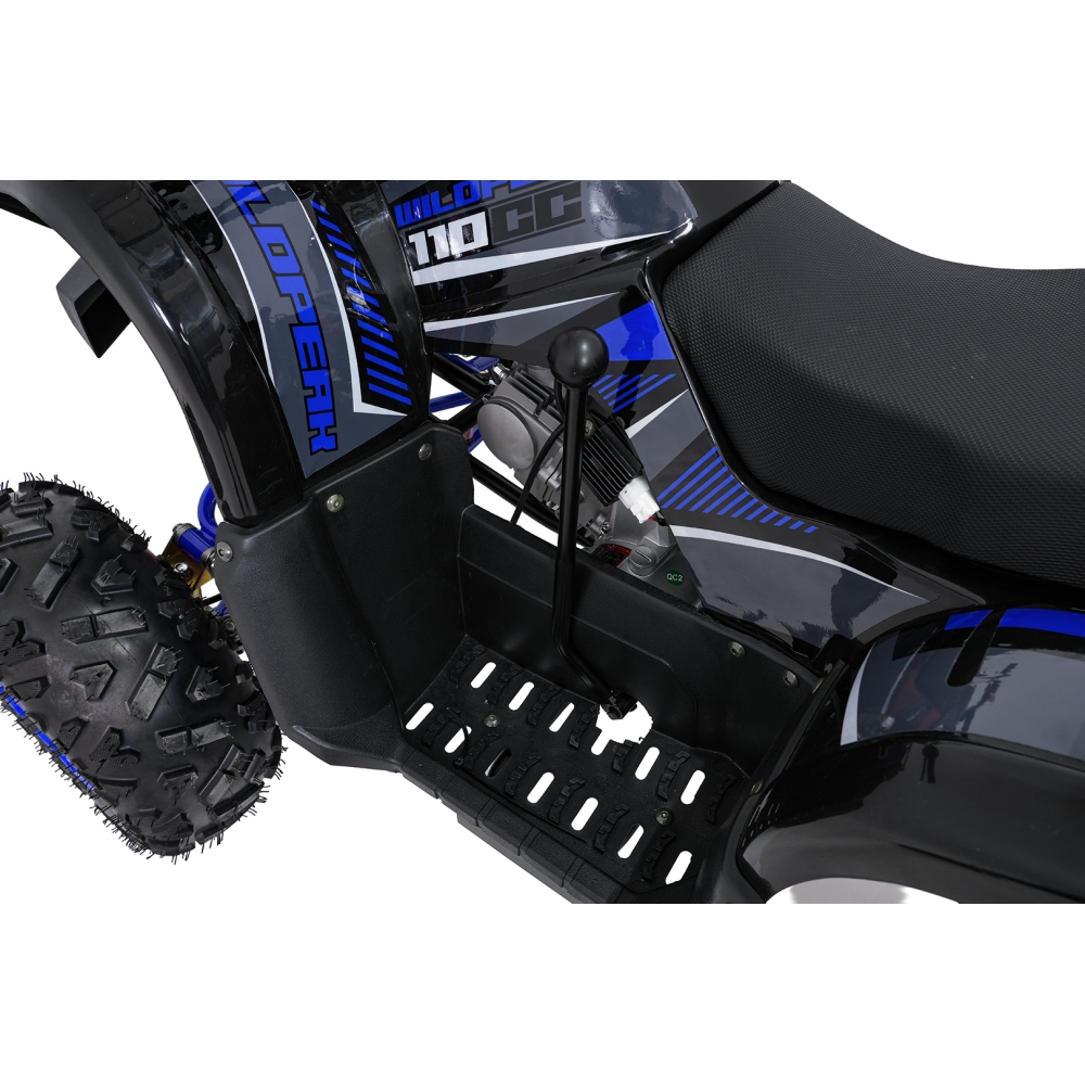 Variklinis keturratis motociklas „WILDPEAK“ 110 cm³, mėlynos spalvos-Elektromobiliai vaikams, Keturračiai ir bagiai-e-vaikas