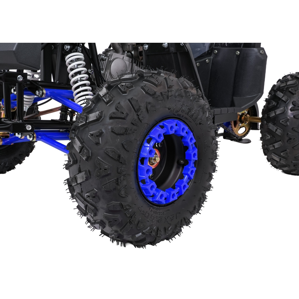 Variklinis keturratis motociklas „WILDPEAK“ 110 cm³, mėlynos spalvos-Elektromobiliai vaikams, Keturračiai ir bagiai-e-vaikas