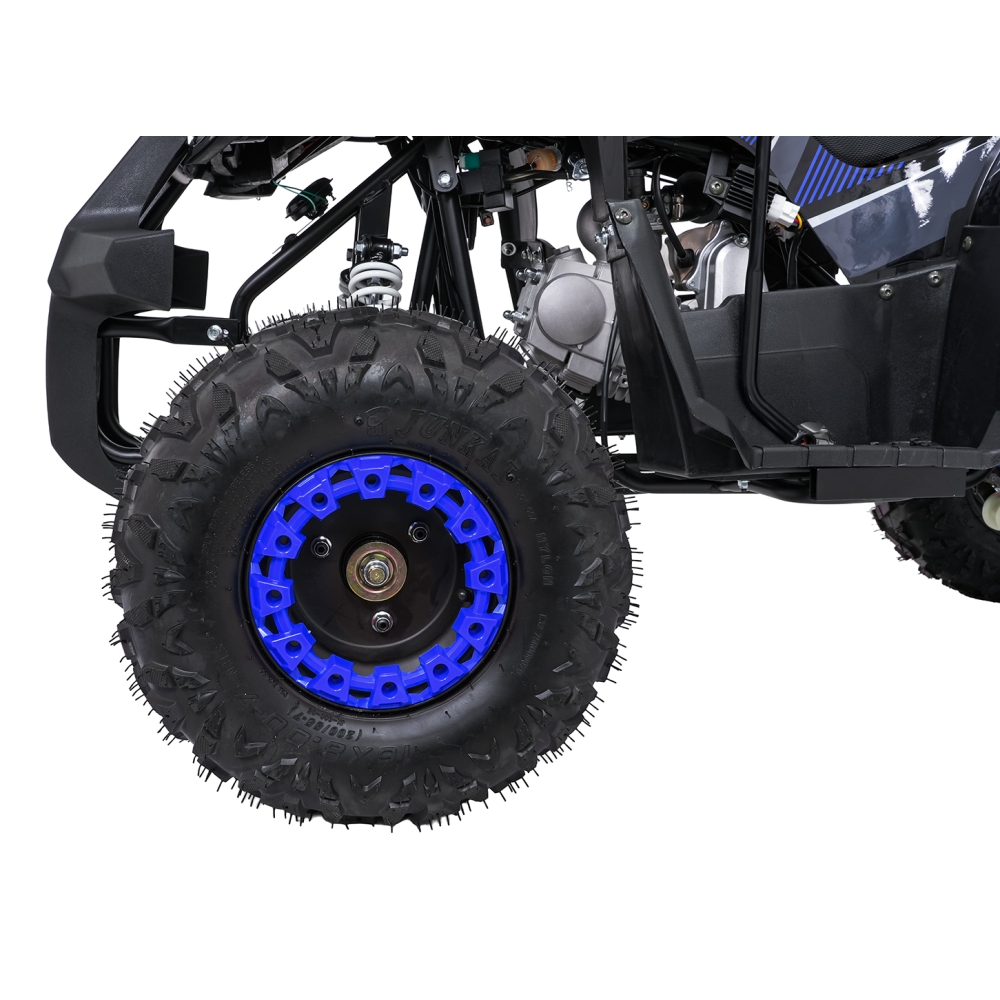 Variklinis keturratis motociklas „WILDPEAK“ 110 cm³, mėlynos spalvos-Elektromobiliai vaikams, Keturračiai ir bagiai-e-vaikas