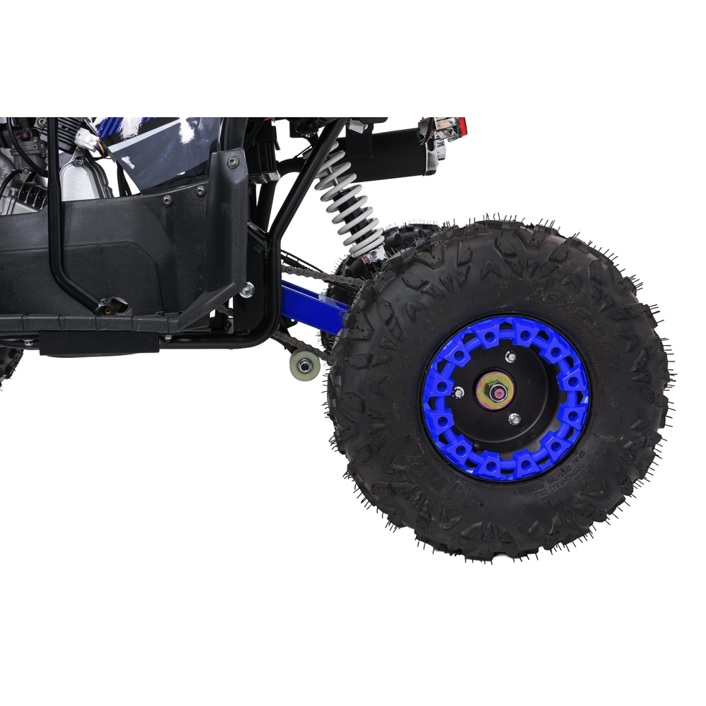 Variklinis keturratis motociklas „WILDPEAK“ 110 cm³, mėlynos spalvos-Elektromobiliai vaikams, Keturračiai ir bagiai-e-vaikas