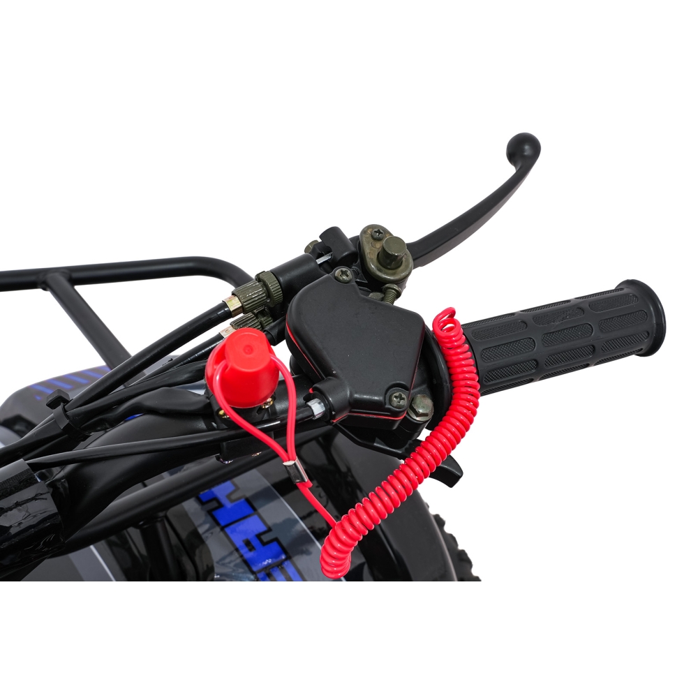 Variklinis keturratis motociklas „WILDPEAK“ 110 cm³, mėlynos spalvos-Elektromobiliai vaikams, Keturračiai ir bagiai-e-vaikas