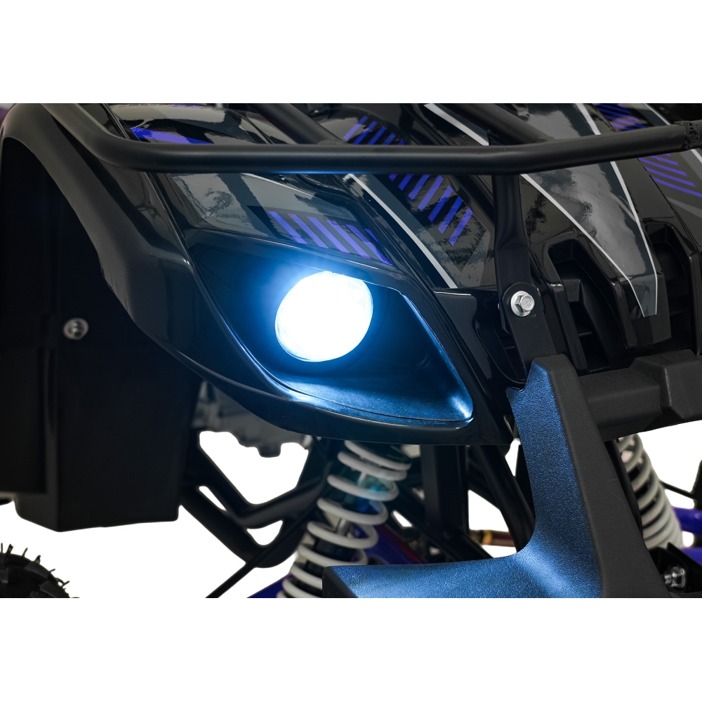 Variklinis keturratis motociklas „WILDPEAK“ 110 cm³, mėlynos spalvos-Elektromobiliai vaikams, Keturračiai ir bagiai-e-vaikas