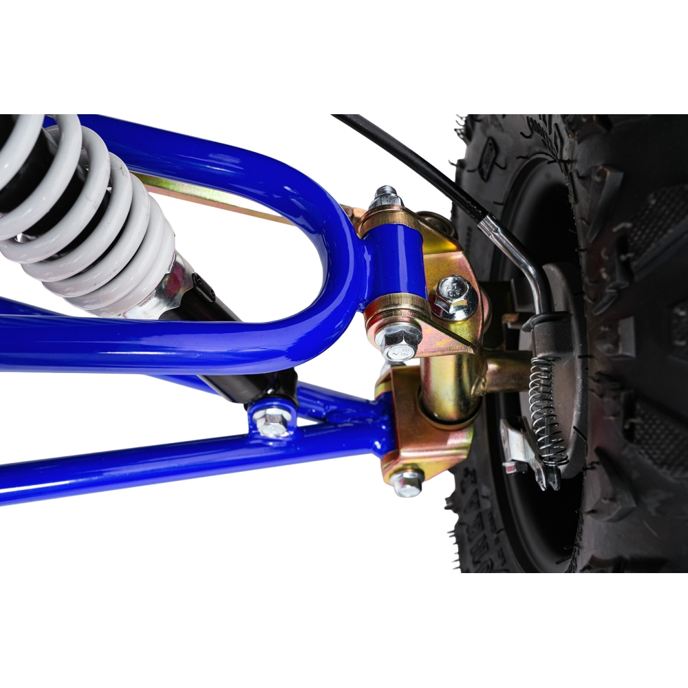 Variklinis keturratis motociklas „WILDPEAK“ 110 cm³, mėlynos spalvos-Elektromobiliai vaikams, Keturračiai ir bagiai-e-vaikas