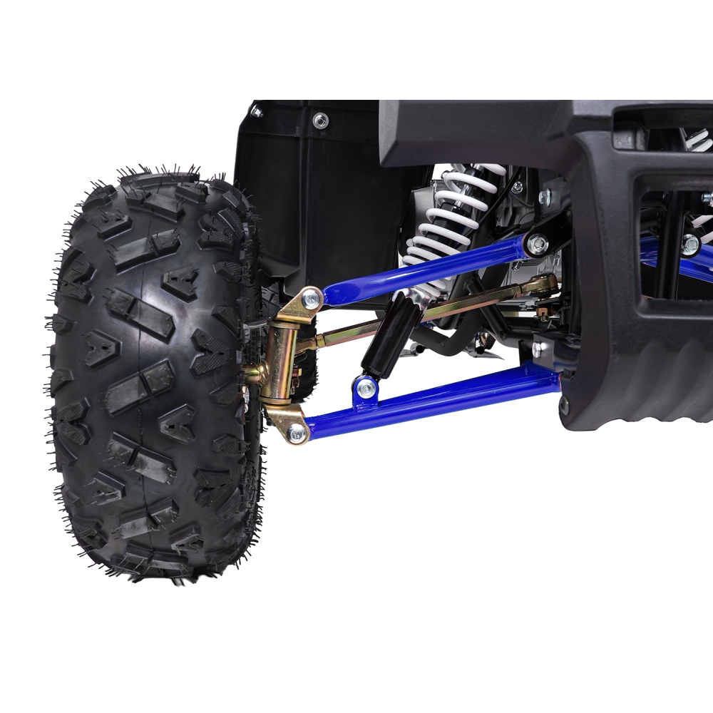 Variklinis keturratis motociklas „WILDPEAK“ 110 cm³, mėlynos spalvos-Elektromobiliai vaikams, Keturračiai ir bagiai-e-vaikas
