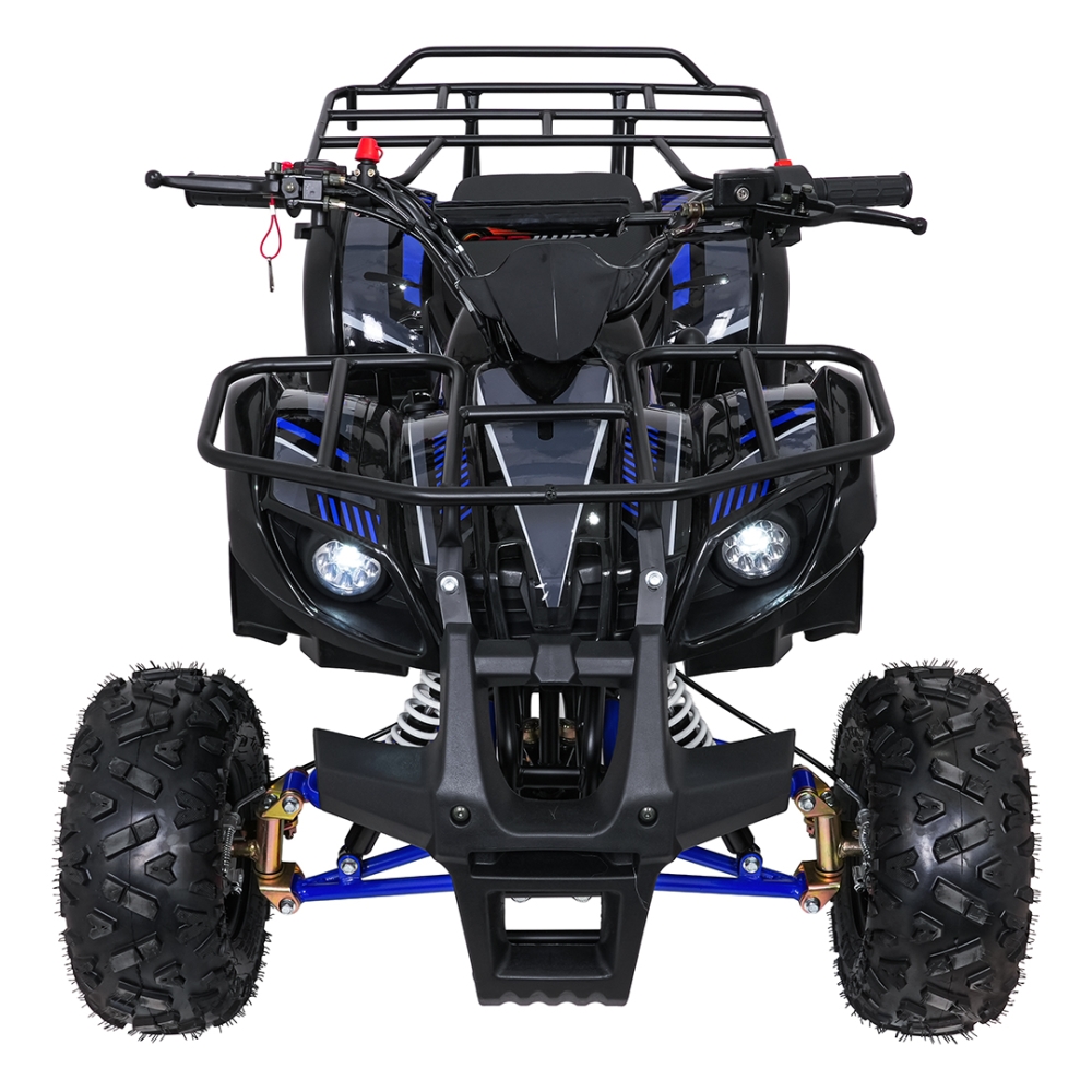Variklinis keturratis motociklas „WILDPEAK“ 110 cm³, mėlynos spalvos-Elektromobiliai vaikams, Keturračiai ir bagiai-e-vaikas