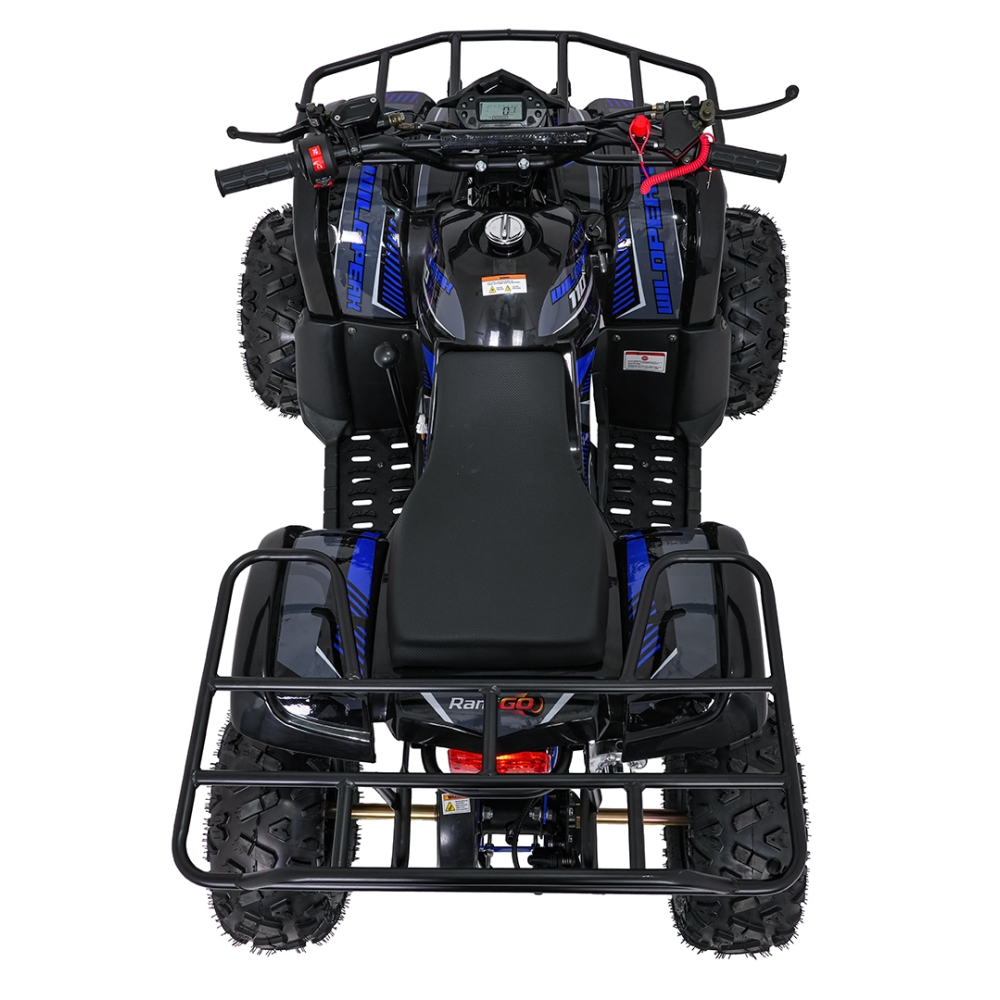 Variklinis keturratis motociklas „WILDPEAK“ 110 cm³, mėlynos spalvos-Elektromobiliai vaikams, Keturračiai ir bagiai-e-vaikas