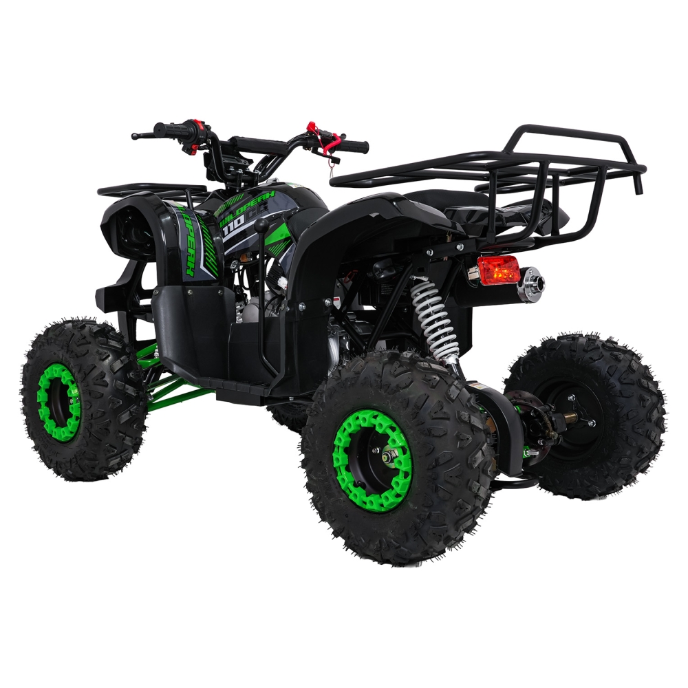 Variklinis keturratis motociklas „WILDPEAK“ 110 cm³, žalias-Elektromobiliai vaikams, Keturračiai ir bagiai-e-vaikas