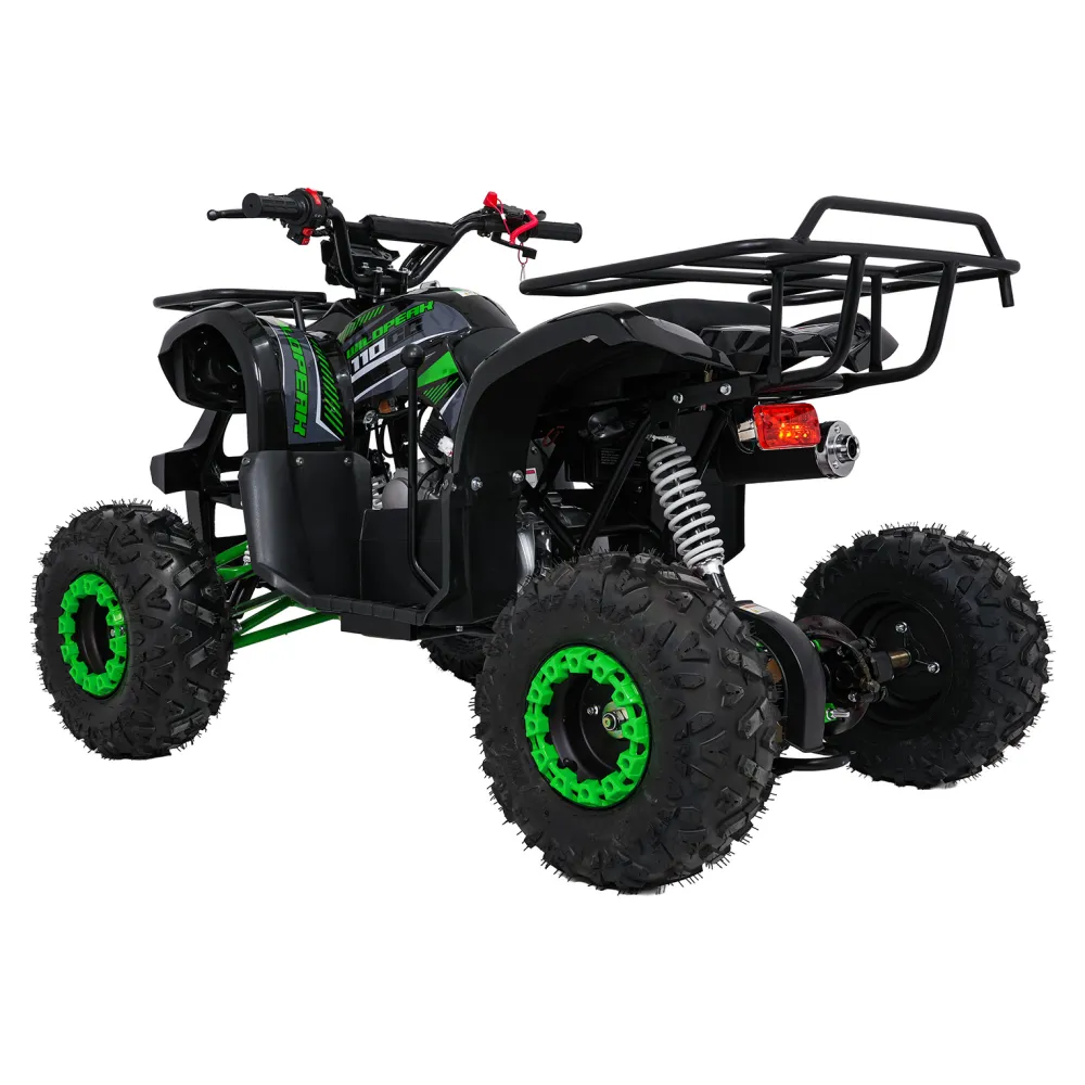 Variklinis keturratis motociklas „WILDPEAK“ 110 cm³, žalias-Elektromobiliai vaikams, Keturračiai ir bagiai-e-vaikas