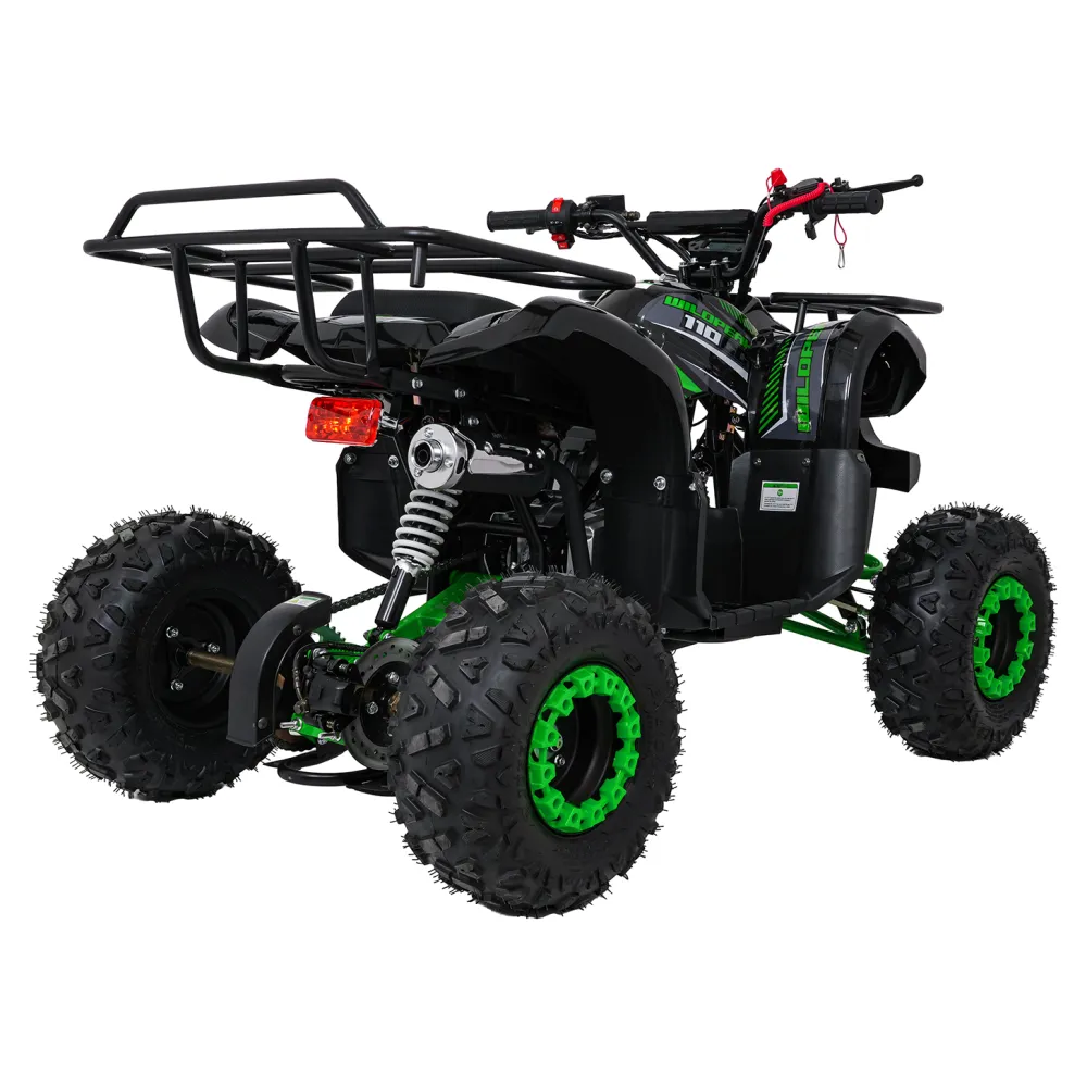 Variklinis keturratis motociklas „WILDPEAK“ 110 cm³, žalias-Elektromobiliai vaikams, Keturračiai ir bagiai-e-vaikas