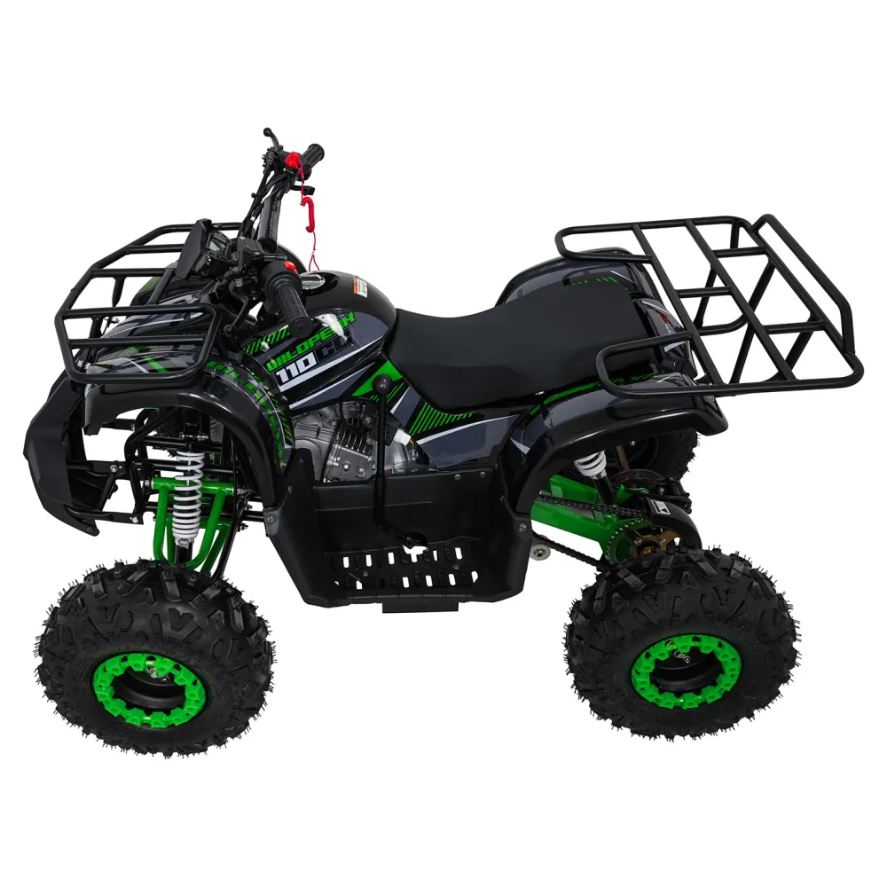 Variklinis keturratis motociklas „WILDPEAK“ 110 cm³, žalias-Elektromobiliai vaikams, Keturračiai ir bagiai-e-vaikas