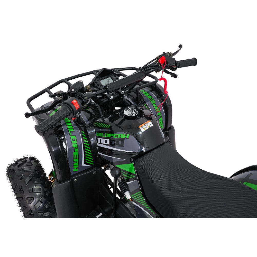 Variklinis keturratis motociklas „WILDPEAK“ 110 cm³, žalias-Elektromobiliai vaikams, Keturračiai ir bagiai-e-vaikas