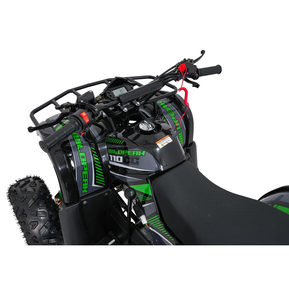 Variklinis keturratis motociklas „WILDPEAK“ 110 cm³, žalias-Elektromobiliai vaikams, Keturračiai ir bagiai-e-vaikas