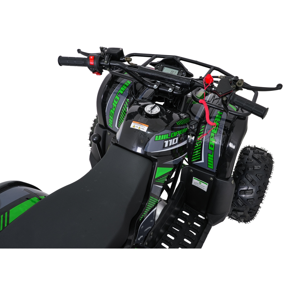 Variklinis keturratis motociklas „WILDPEAK“ 110 cm³, žalias-Elektromobiliai vaikams, Keturračiai ir bagiai-e-vaikas