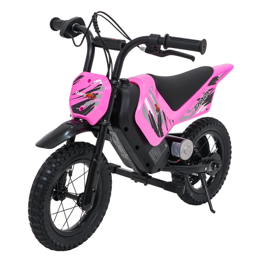 Elektrinis motociklas SHARK, Pink-Elektromobiliai vaikams, Motociklai-e-vaikas