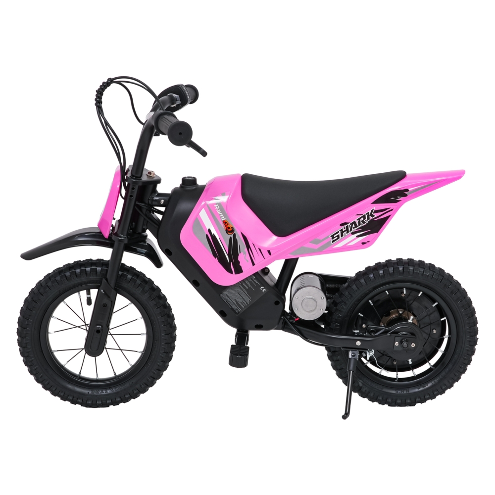 Elektrinis motociklas SHARK, Pink-Elektromobiliai vaikams, Motociklai-e-vaikas