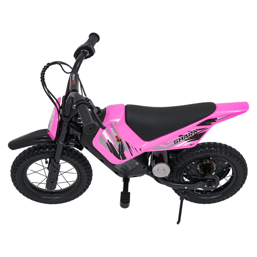 Elektrinis motociklas SHARK, Pink-Elektromobiliai vaikams, Motociklai-e-vaikas