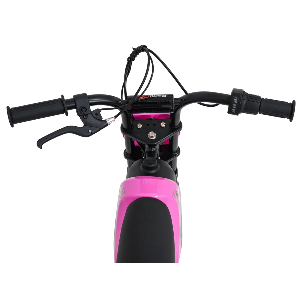 Elektrinis motociklas SHARK, Pink-Elektromobiliai vaikams, Motociklai-e-vaikas
