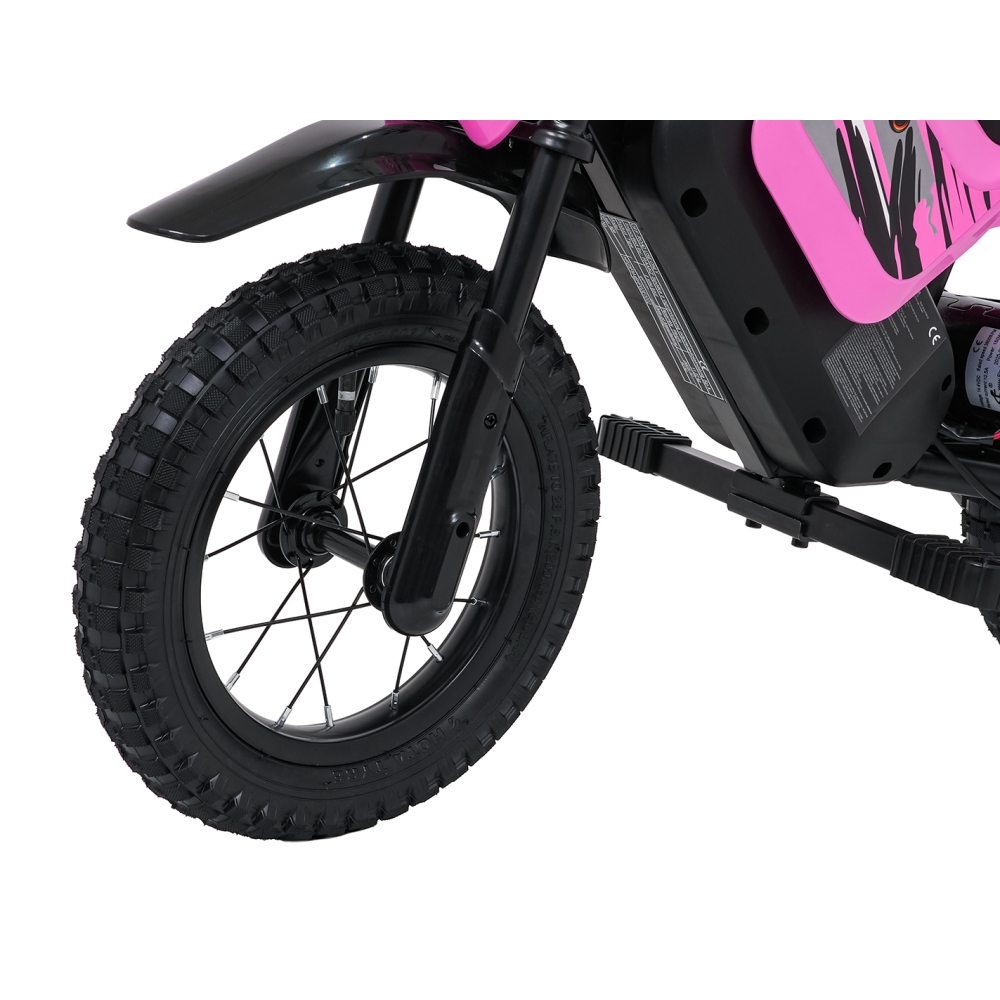 Elektrinis motociklas SHARK, Pink-Elektromobiliai vaikams, Motociklai-e-vaikas
