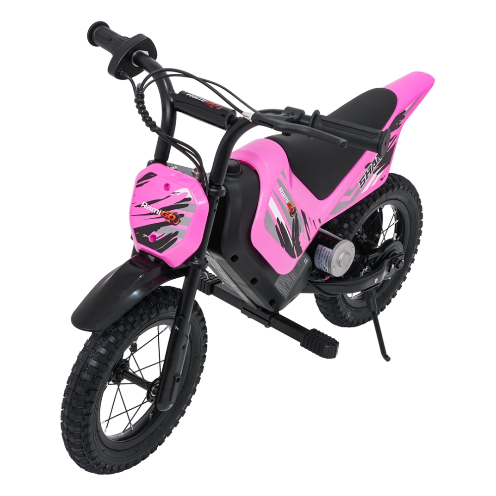 Elektrinis motociklas SHARK, Pink-Elektromobiliai vaikams, Motociklai-e-vaikas