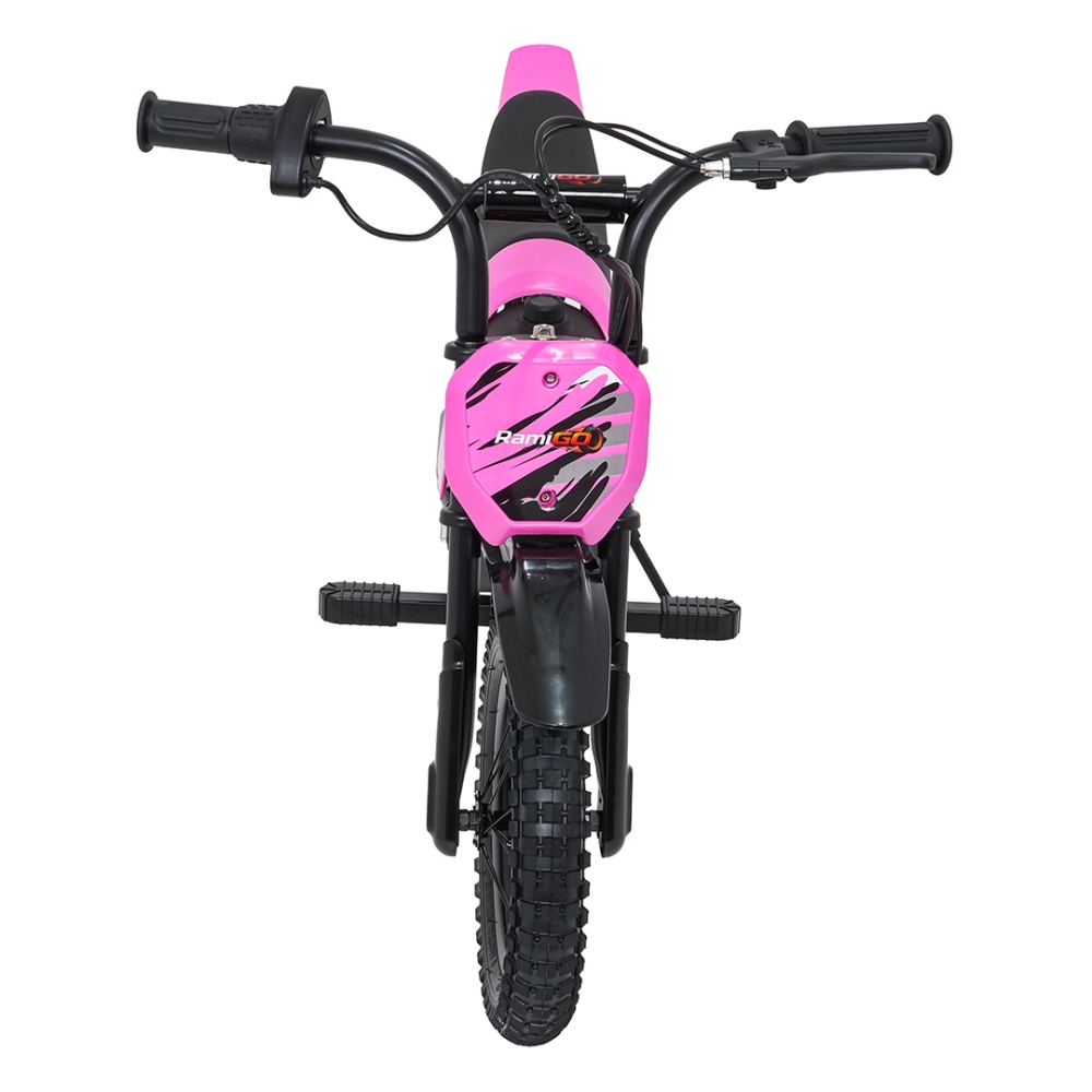 Elektrinis motociklas SHARK, Pink-Elektromobiliai vaikams, Motociklai-e-vaikas