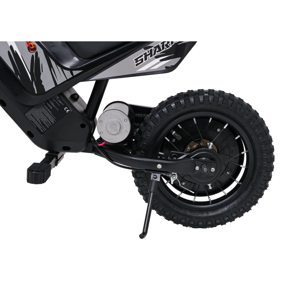 Elektrinis motociklas SHARK, Black-Elektromobiliai vaikams, Motociklai-e-vaikas