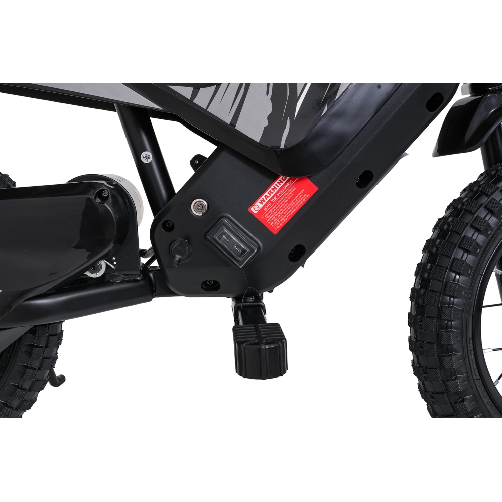 Elektrinis motociklas SHARK, Black-Elektromobiliai vaikams, Motociklai-e-vaikas