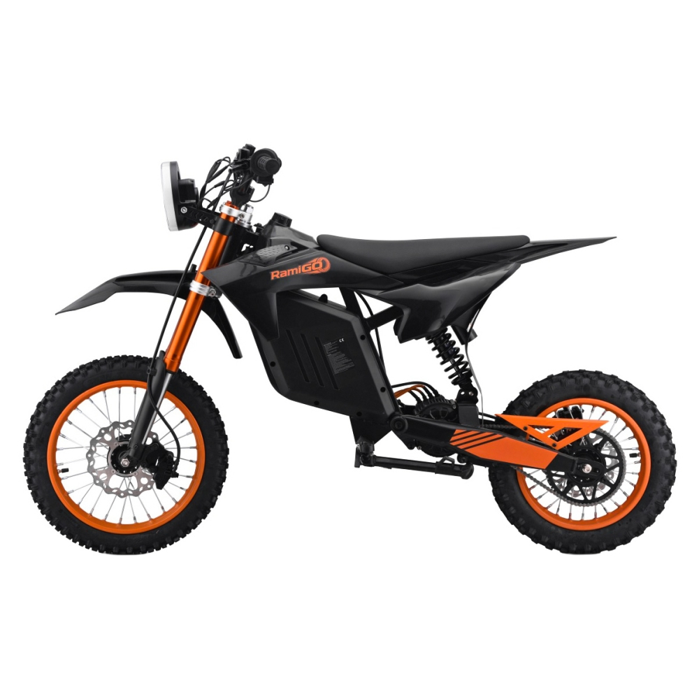 Elektrinis motociklas E-RIDER X, Black-Elektromobiliai vaikams, Motociklai-e-vaikas