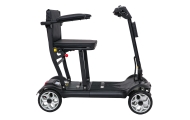 Keturratis elektrinis motoroleris vyresnio amžiaus žmonėms „EasyGo“, juodos spalvos