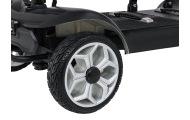 Keturratis elektrinis motoroleris vyresnio amžiaus žmonėms „EasyGo“, juodos spalvos