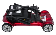 Keturratis elektrinis motoroleris vyresnio amžiaus žmonėms „EasyGo“, raudonas