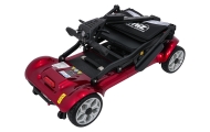 Keturratis elektrinis motoroleris vyresnio amžiaus žmonėms „EasyGo“, raudonas